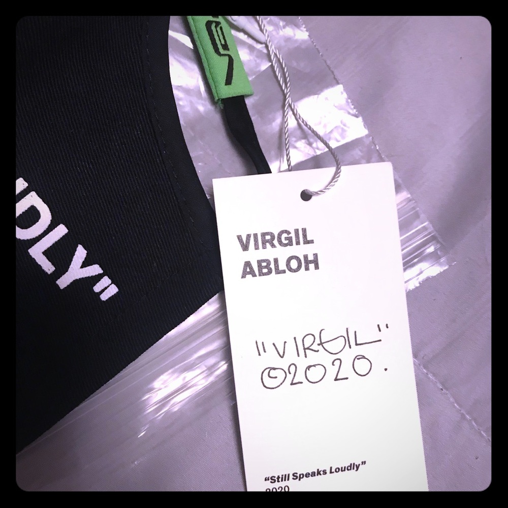 Virgil Abloh “STILL SPEAKS LOUDLY” face mask